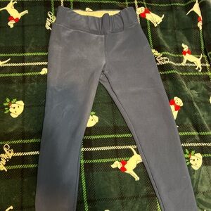 Blue Leggings with Soft Fabric and Comfortable Waistband